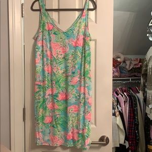 Lilly Pulitzer Adrianna Dress Floridita Flamingo